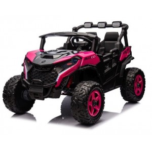 Elektrinis vaikiškas bagis OBSERVER su tėvu pulteliu 4x4 24V 800W (Rožinis)